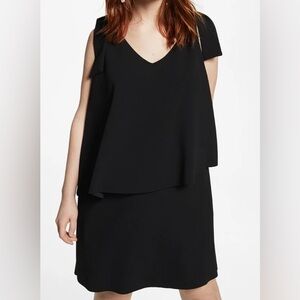 Mango Asymmetrical Black Dress